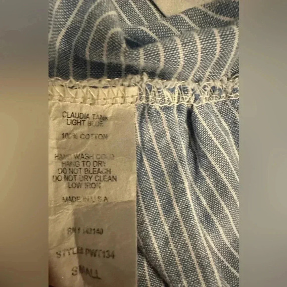 PPLA Claudia tank light blue split sides size S - Picture 7 of 7